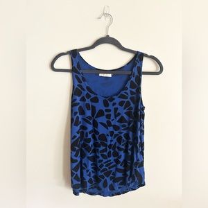 Ava Sky Blue and Black Tank